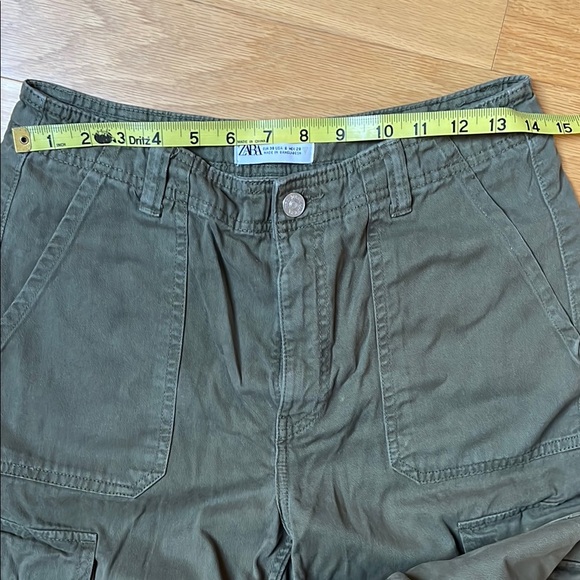 Zara Green Cargo Pants - Picture 3 of 8